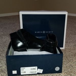 Karen Scott black booties